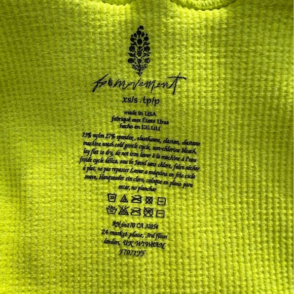 NWOT $40 Free People | Happiness Runs | Muscle Tank in Margarita Yellow - Picture 7 of 7